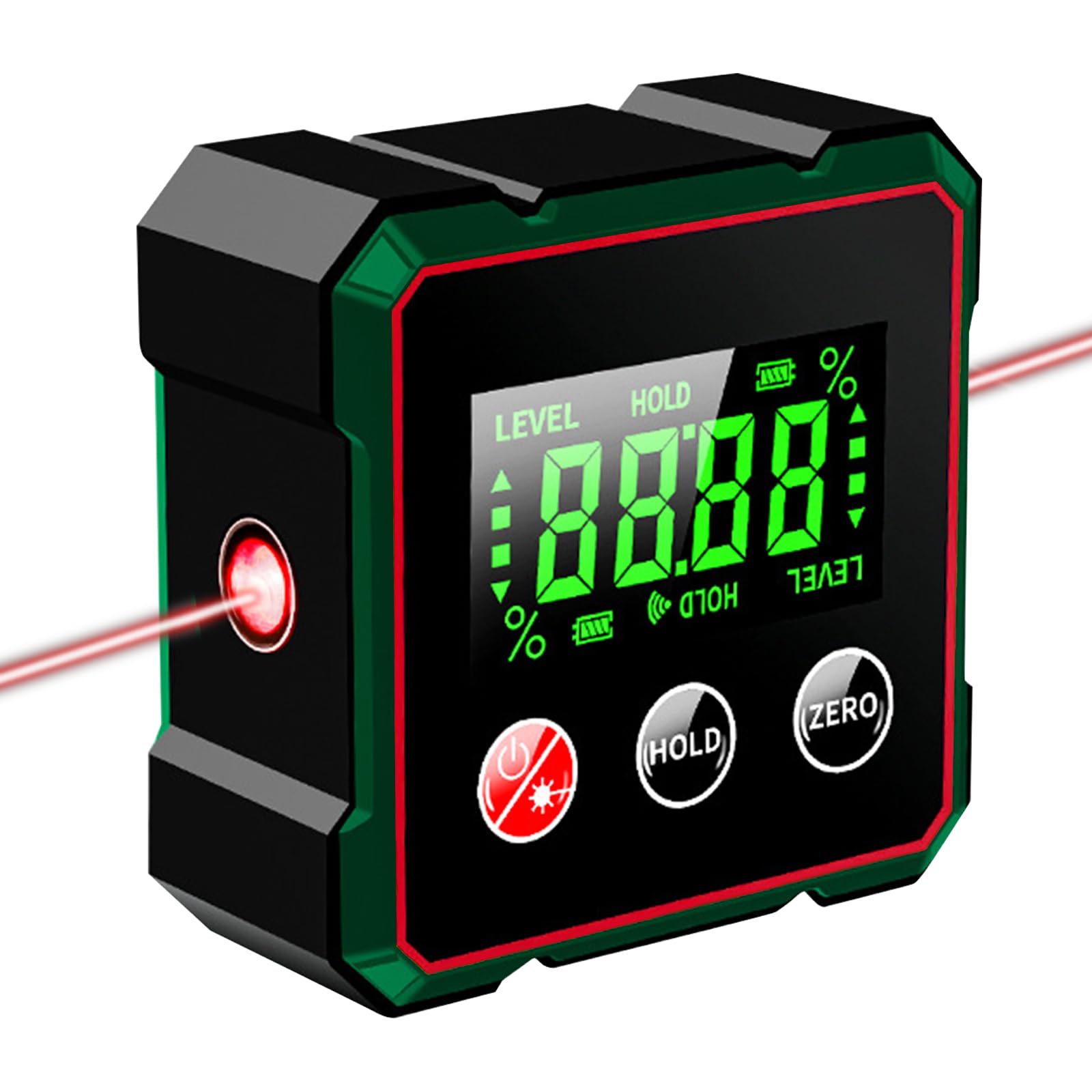 PJHAJH Magnetic Digital Angle Finder with Electronic Laser, USB Charging Digital Level Box