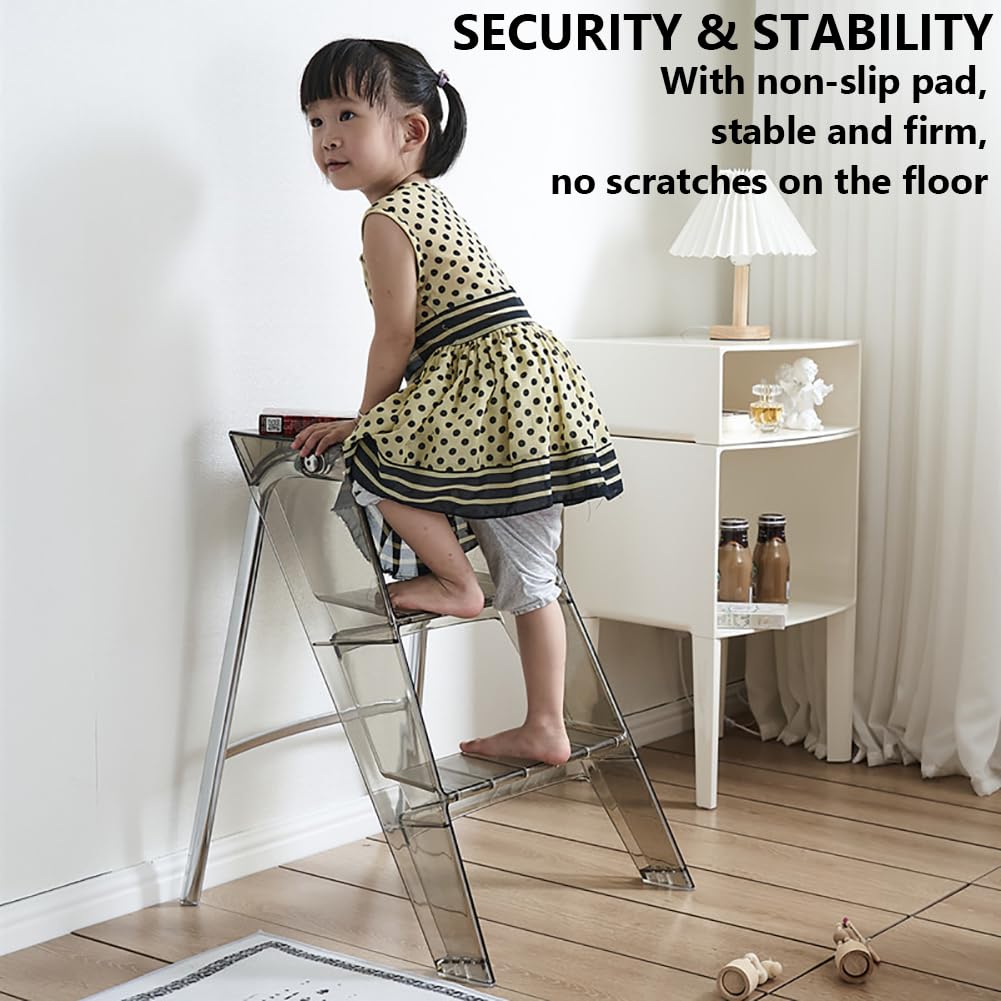 Amazon.com: MBXLDGFD Acrylic Folding Step Stool Portable Ladder