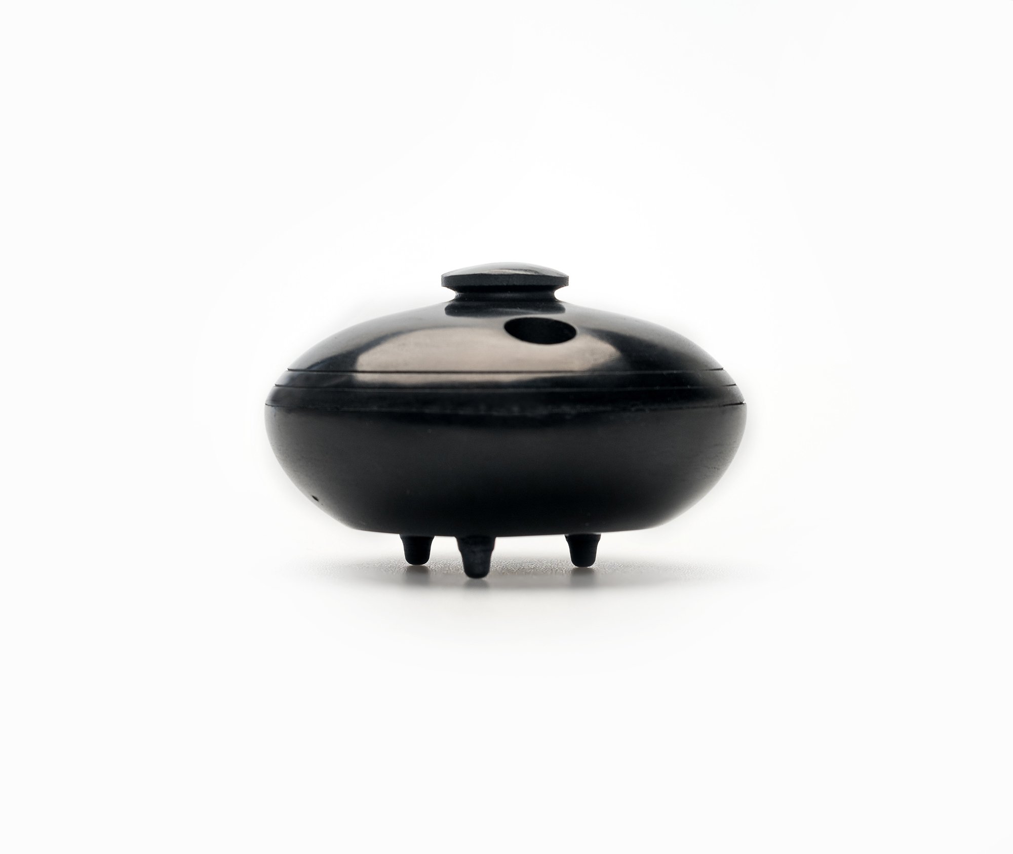 Zen Minded Black Japanese Incense Stick Holder - Seto Natural Stone Joss Burner