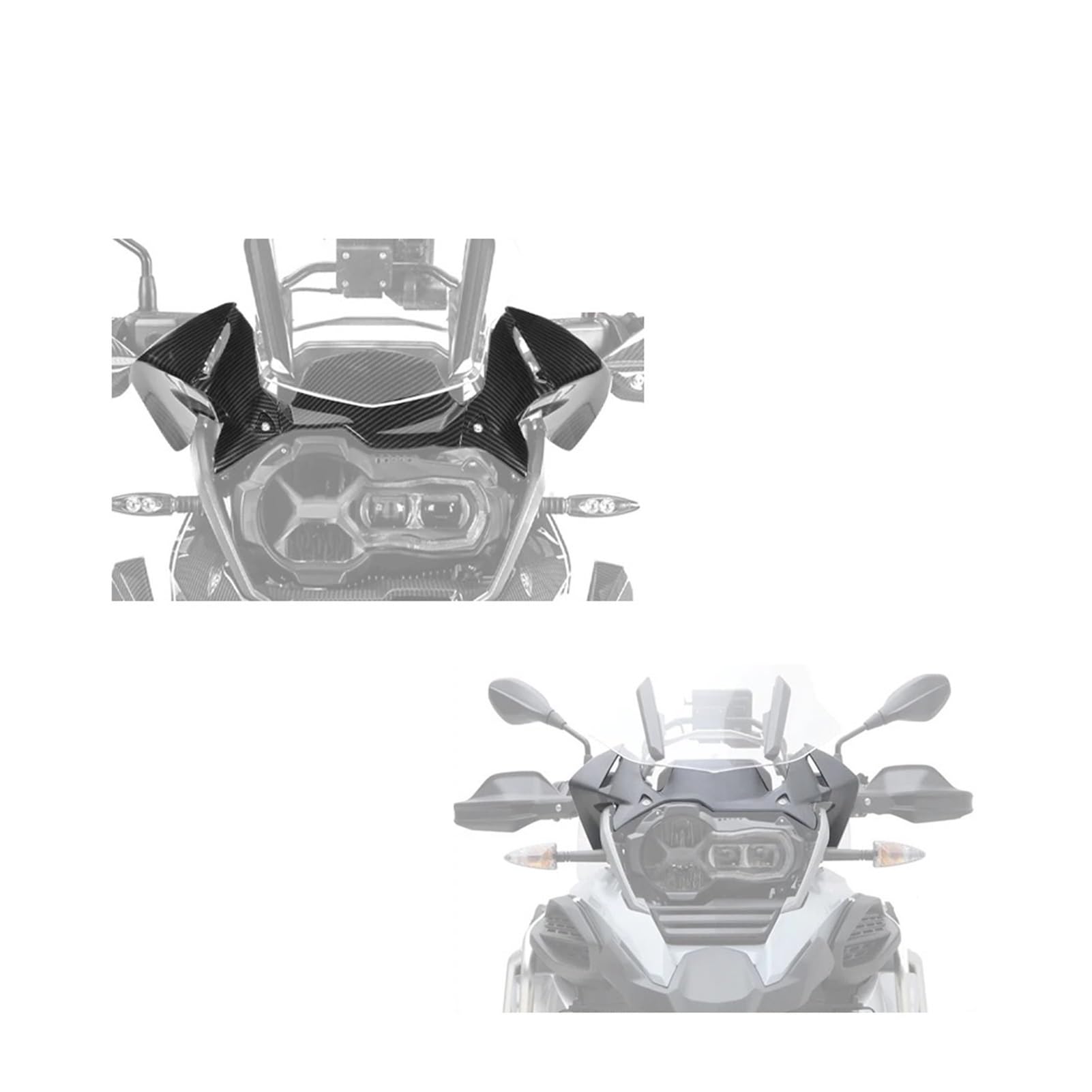 Motorrad-Cockpit-Panel-Verkleidungsabdeckung, kompatibel mit BMW R1250GS R1200GS LC/ADV R 1200GS 1200 GS Adventure 2014–2018(Black)