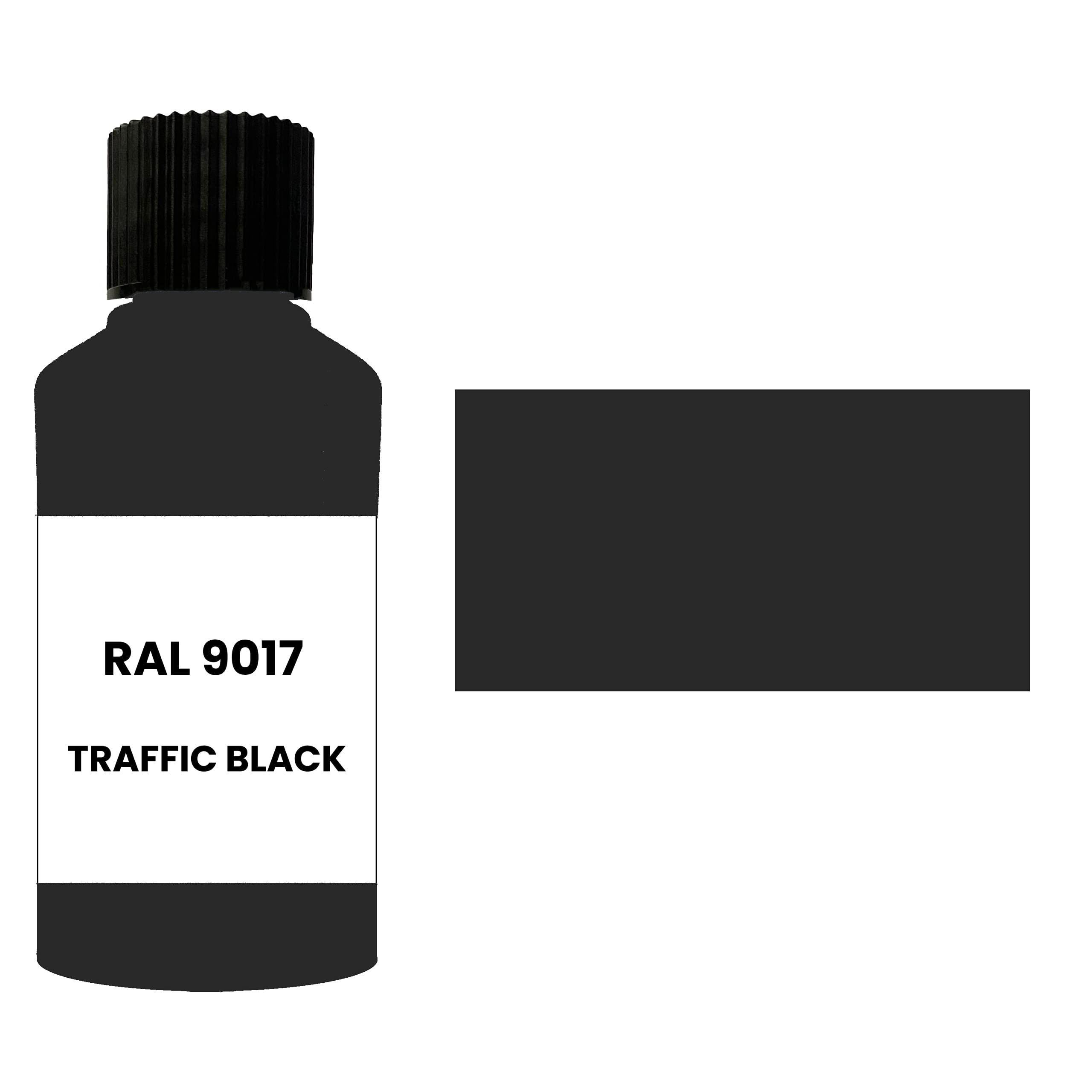 Xtremeauto Black Ral 9017 Traffic Gloss Touch Up Paint Brush Repair Scratch Upvc Pvc Metal Wood