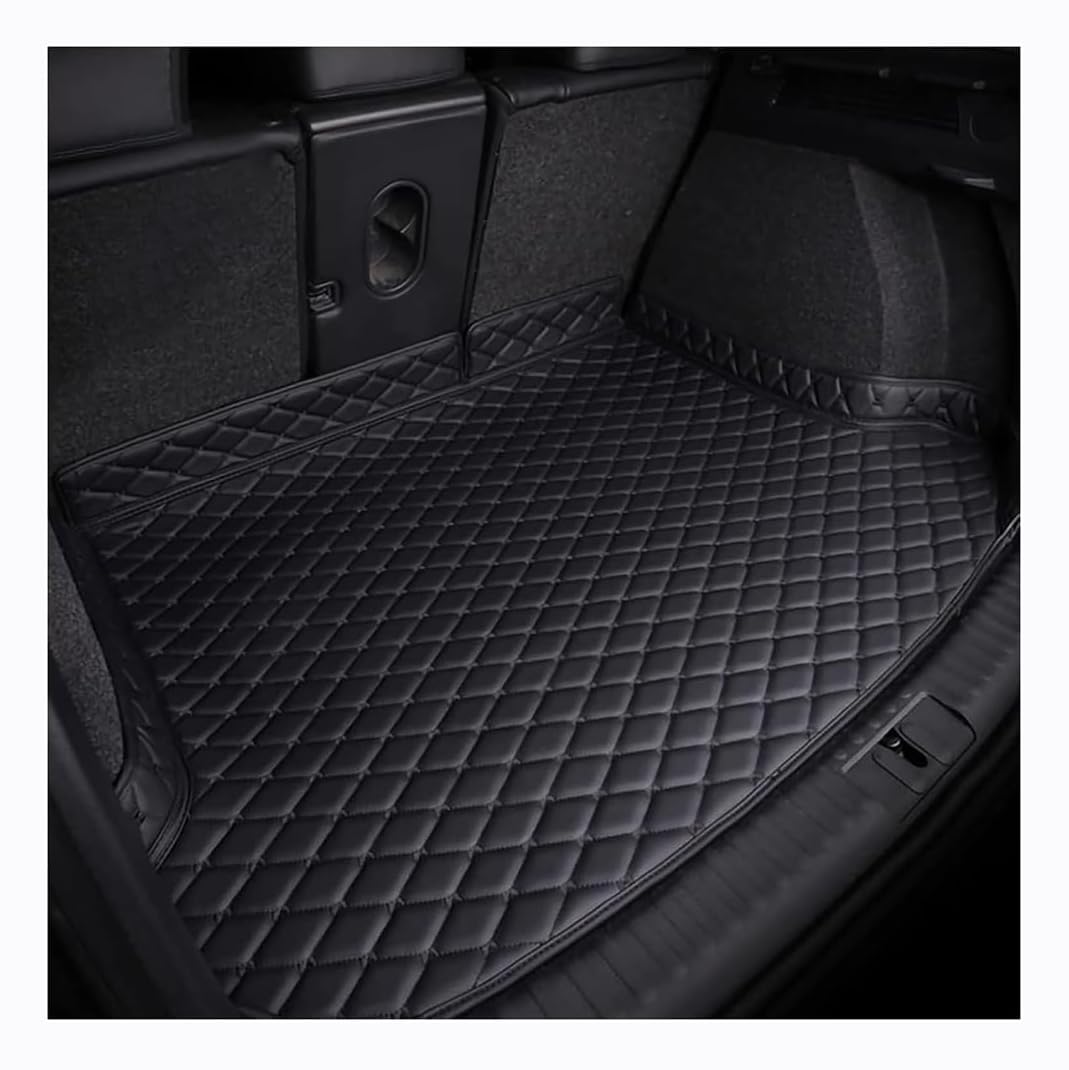 QWTYAFDD Car Trunk Protector Mat, for Audi e-tron 55 Quattro GEN 2019+ Boot Liner Mats Anti-Scratch Anti-Slip Waterproof Protector Pad Car Accessories,B Black