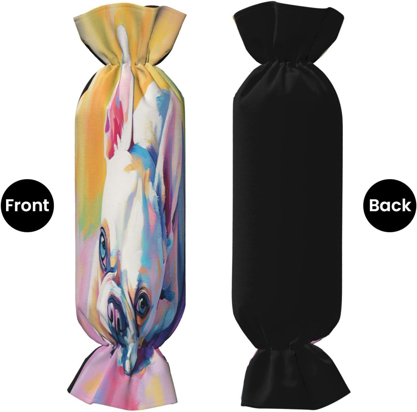A Little Dog Lying Cylindrical Pillow-Premium Bed Pillows, Side Sleeper Neck Support, Decorative Candy Design, Soft and Durable