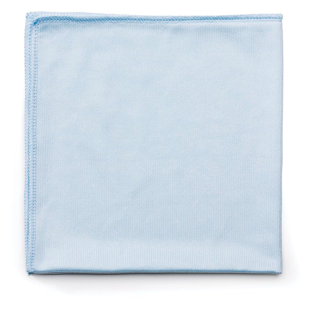 Rubbermaid Commercial Q630 Reusable Cleaning Cloths Microfiber 16 x 16 Blue 12 Carton