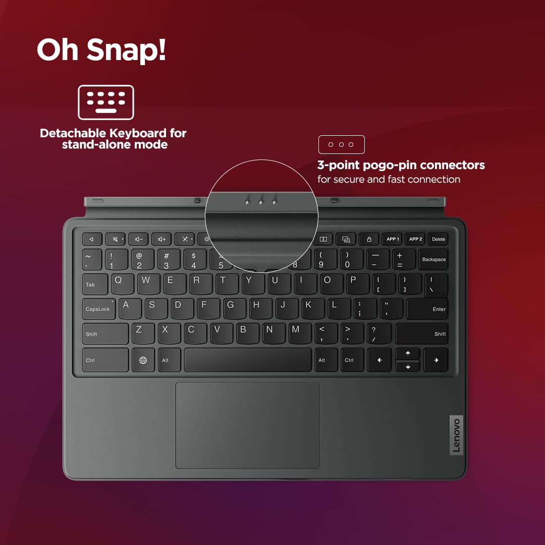 Lenovo Original Tab P12 Keyboard Detachable,3-Point Pogo-Pin