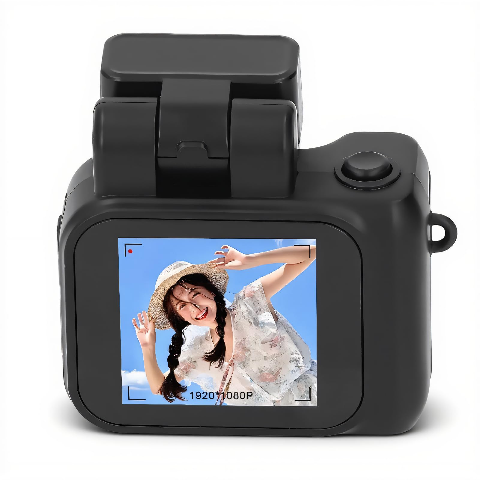 Mini Keychain Camera, 1080P HD Pocket Buddy Camera, World's Smallest Camera, KeyCam Video Camera with 6 Filters, 100 Minute Battery, for (With Card-picture-12