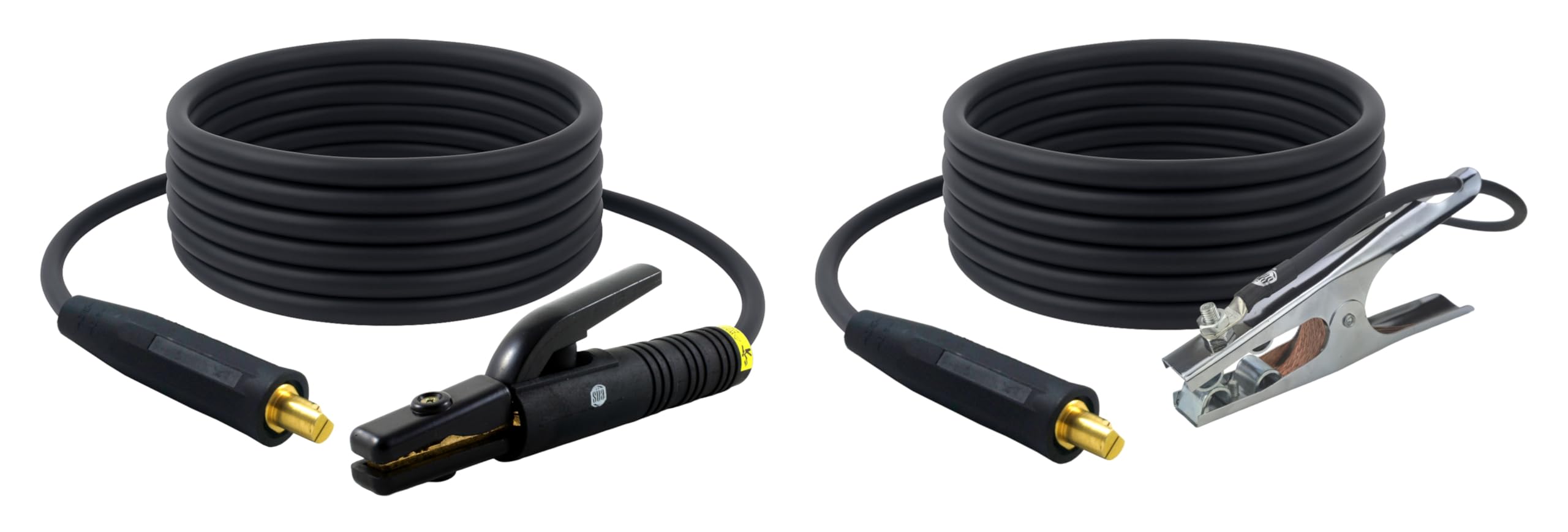 SÜA - 200 Amp Welding Leads Set Assembly - LC40 Connector - #2 AWG 100% Copper Cable (25 FEET Each Lead)