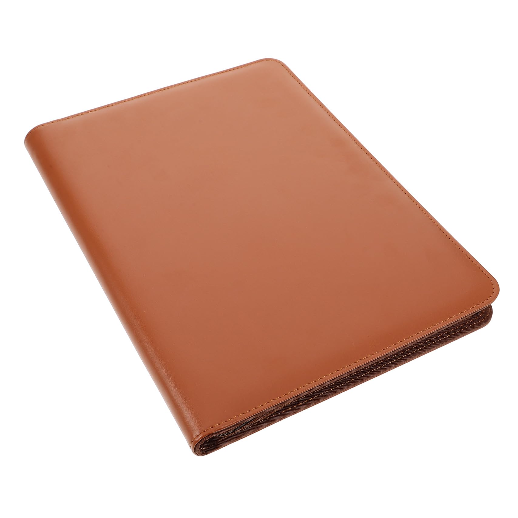 A4 Classeur à Pochettes Lot 1 Marron, avec Fermeture Éclair