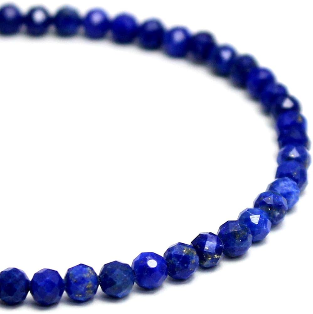 Amazon | ラピスラズリ ブレスレット レディース メンズ 4mm カット