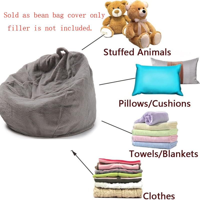 Puff Exterior Jardincojín De Suelo para Juegos con Puf Gigante De Terciopelo Ultracómodo | Sillones Silla Sofá (Sin Relleno),Negro,100Cm*120Cm