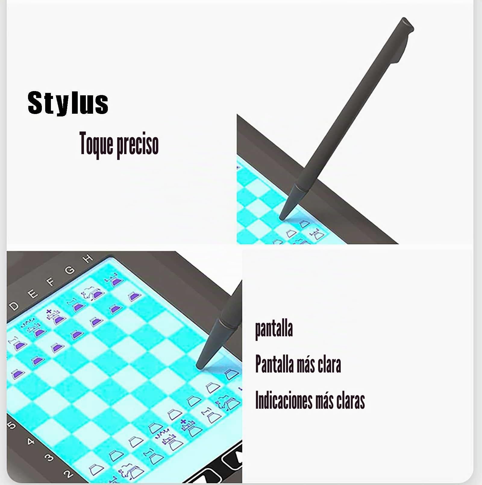 Juego de ajedrez electrónico táctil, máquina de juego inteligente automática, juego de computadora de ajedrez portátil de viaje para adultos, regalo para la familia
