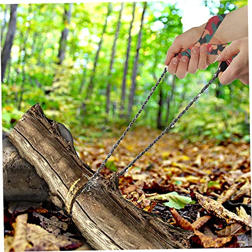 Cadena de mano para camping que soluciona cortes de madera sin cargar hachas pesadas 8