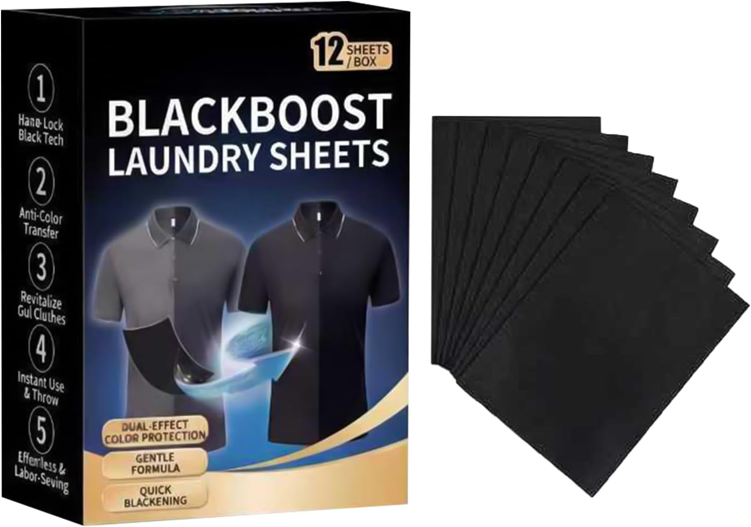 Black Fabric Dye Long-Lasting Darkening Laundry Supplies