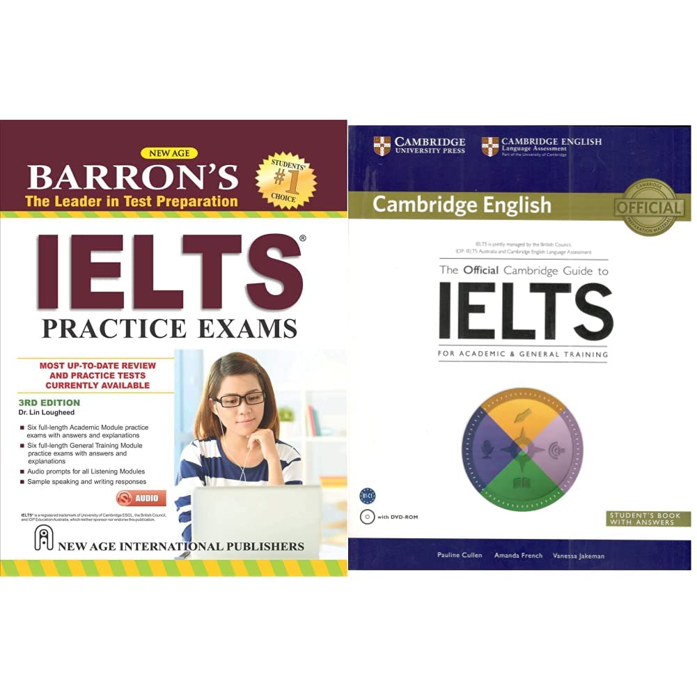 Barron`s IELTS Practice Exams+The Official Cambridge Guide To Ielts Student's Book With Answers With Product Bundle