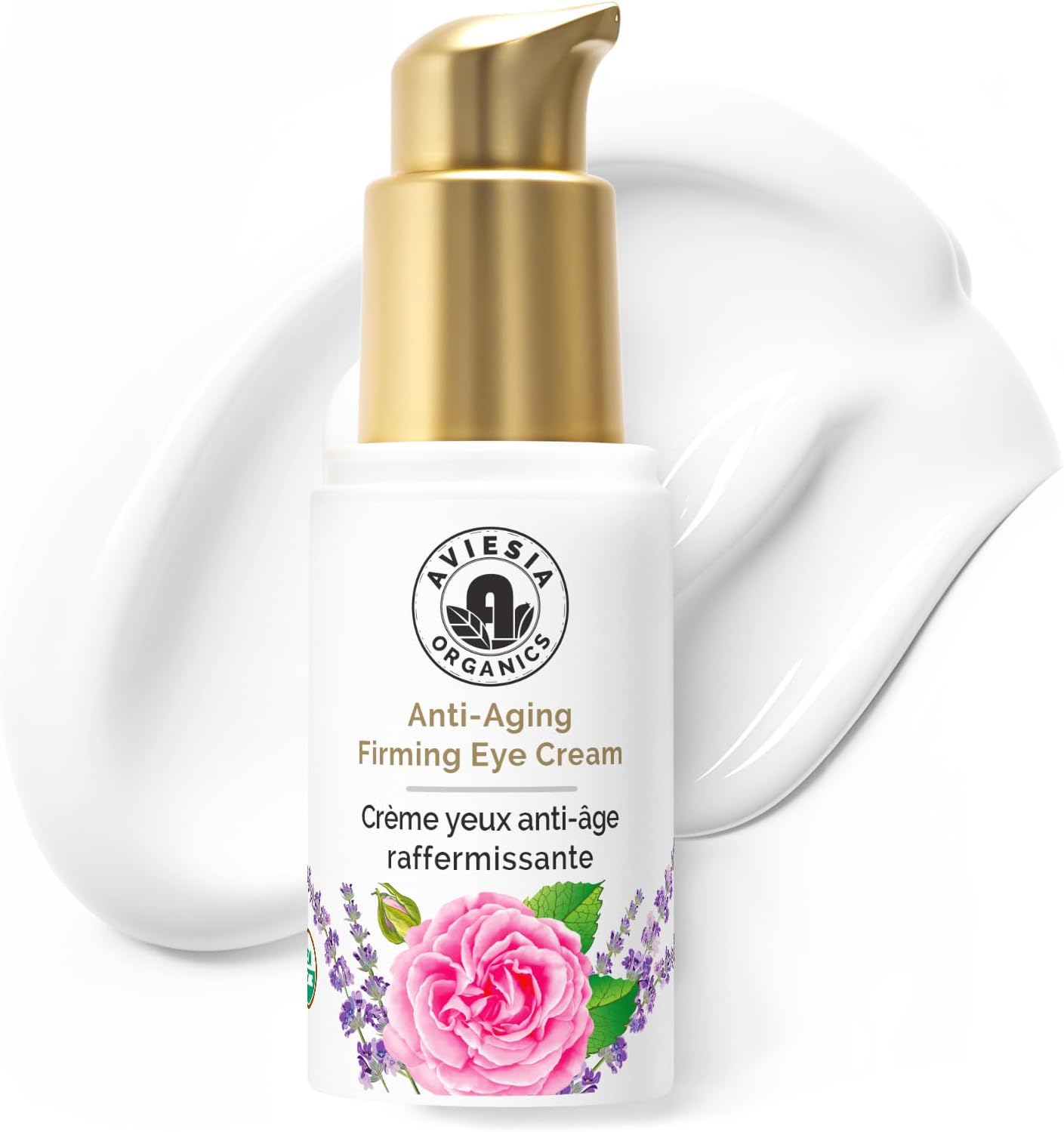 Deep Moisture Anti Aging Firming Eye Cream – USDA Certified, Plump & Hydrate , Smooth Wrinkles, Fine Lines,Dark Circles under eye treatment, Eye Cream for Puffiness and Bags Under Eyes 15ml