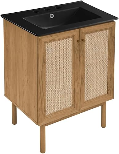 Vista 159 de Swiss Madison Classe - Lavabo de baño de roble de 24 pulgadas incluido