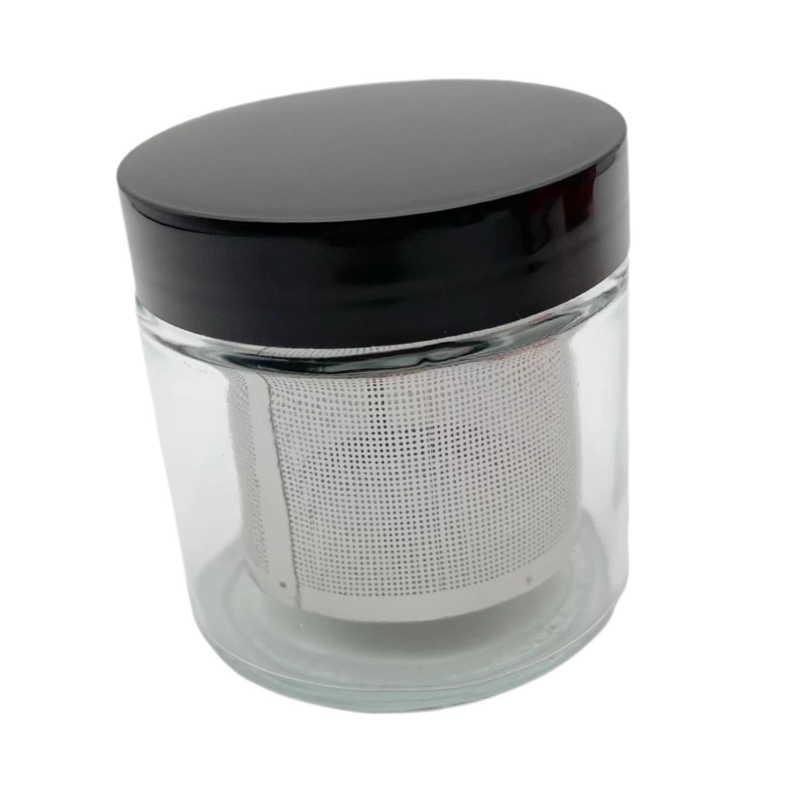 Tamis en acier inoxydable, flacon de lavage manuel, bocal de nettoyage pour bijoux, pot de nettoyage pour pierres précieuses, format compact, pour bagues et verres,