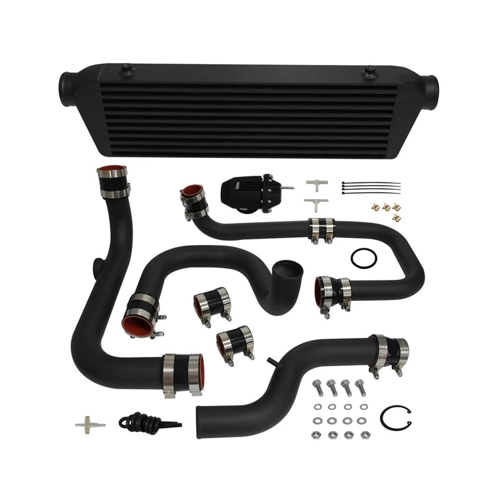 Cooled Intercooler Turbo Intercooler Kit Fit for Integra D15D16 B16 B18 90-93 DC2 94-01 Fit for Civic EG 92-95 EK 96-00 Del Sol 93-97 Front Intercooler Kit BOV