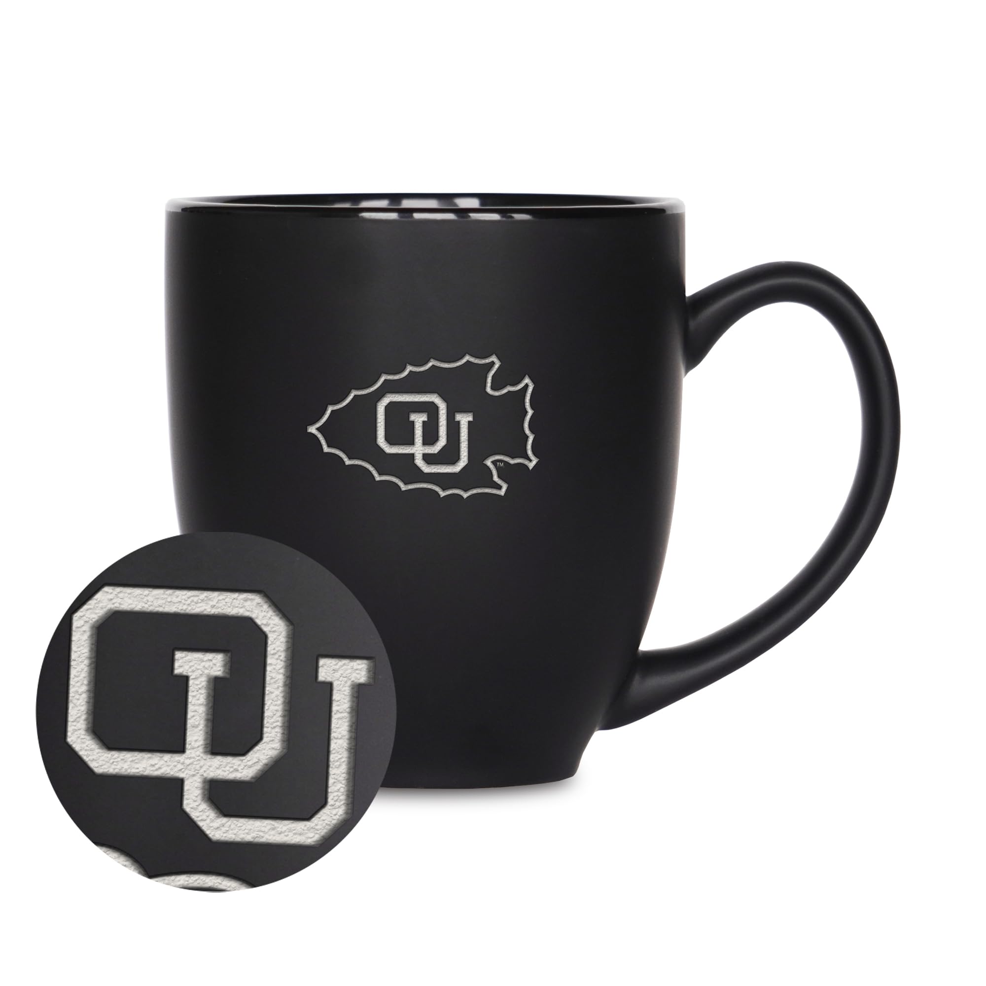 Mug Ottawa Braves gravé laser idée cadeau idéale en céramique noire mate