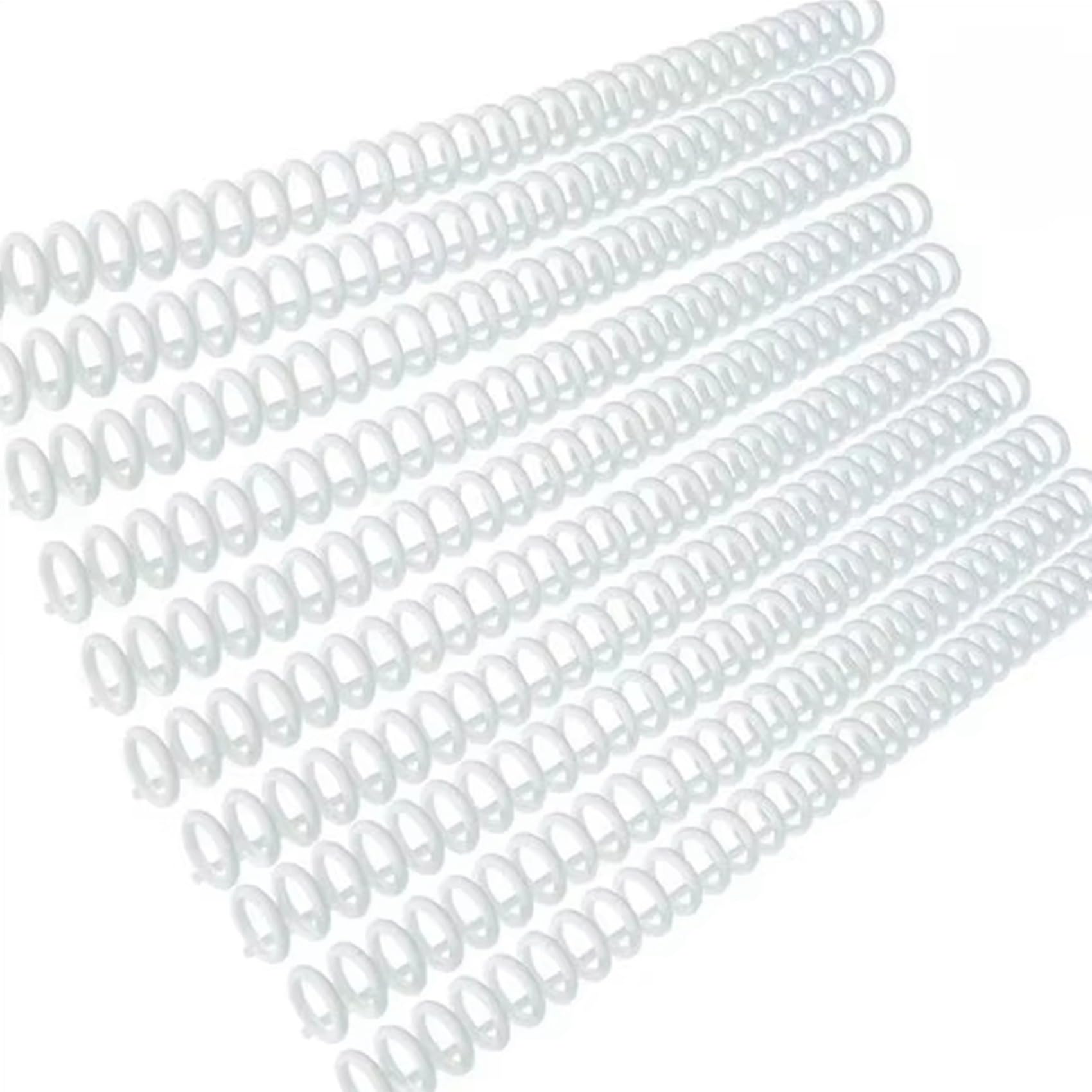 200 Raccoglitori Ad Anelli In Plastica con 30 Fori, Capacità 85 Fogli, per Album DIY e Quaderni Trasparenti