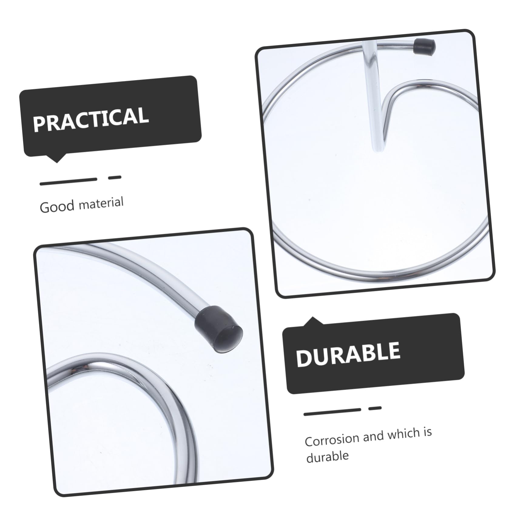 MAGICLULU Supporto Asciugabicchieri per Decanter Vino in Acciaio Inossidabile Argento, Salvaspazio Struttura Capovolta, 2 Pezzi per Casa e Ristorante