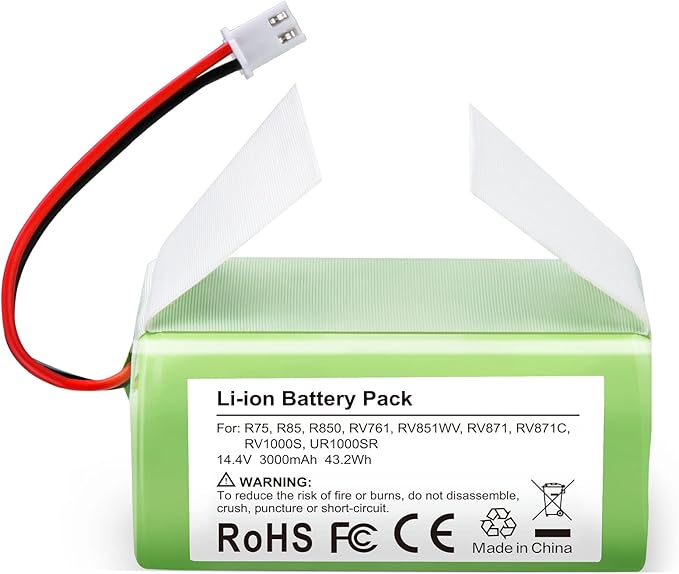 FirstPower Upgraded 3.0Ah Replace Shark RVBAT850 Battery