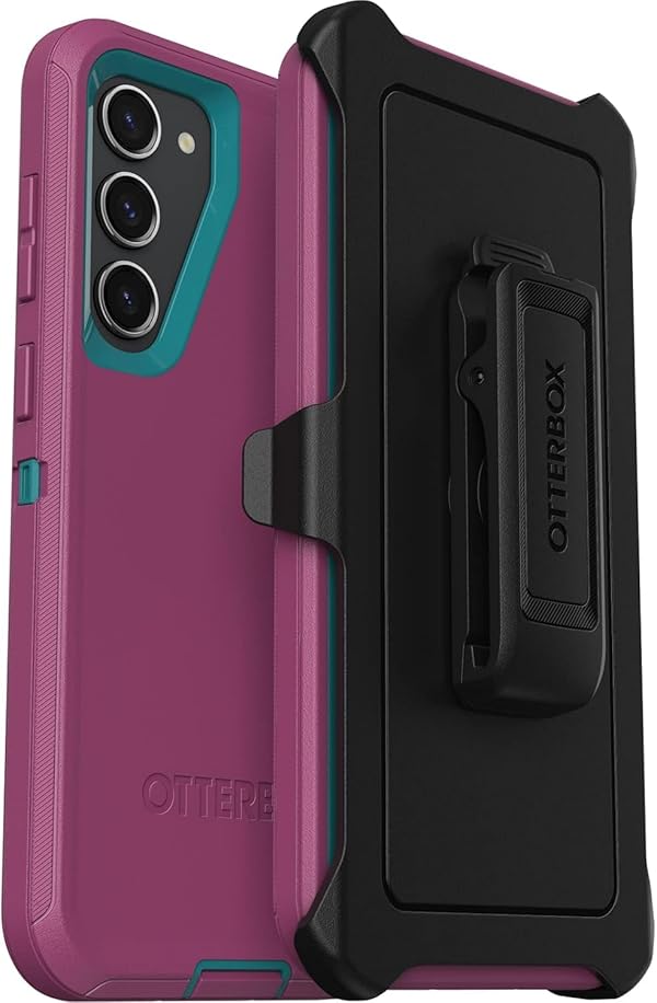 OtterBox Galaxy S23 Plus (Only) - Defender Series Case - Canyon Sun (Pink) - Rugged & Durable - with Port Protection - Includes Holster Clip Kickstand - Non-Retail Packaging by Otterbox - Used condition - CA$16.48