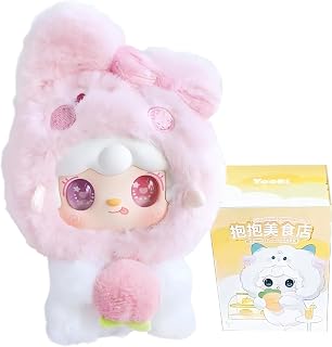 Yooki ぎゅっとグルメレストラン ぬいぐるみキーホルダー ブラインドBOX blind box 香り付き ABSフェイス 約10cm ランダム1個 | 食べ物モチーフ、ふわふわアニマルマスコット、番号付き、異色瞳風きらきら瞳、ポリエステル素材、金属リング、バッグチャーム、ポーチ・リュック・鍵・スクールバッグ、デスク飾り、写真映え、推し活、コレクション玩具、誕生日・子供・友達・プチギフト向け