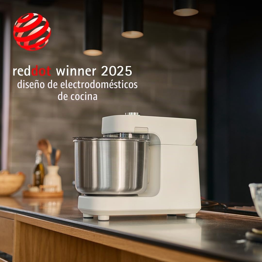 Ooni Halo Pro Amasadora Profesional Halo Pro de 7,3L – Batidora Amasadora para Masas de Pan y Pizza con 58 Velocidades y Accesorios – Blanco Polar