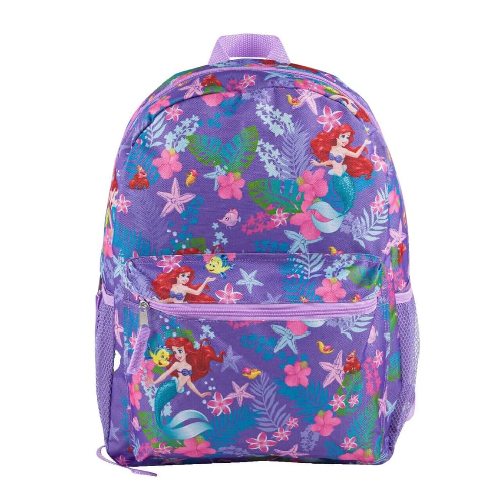 fast forward The Little Mermaid All Over Print 16" Backpack