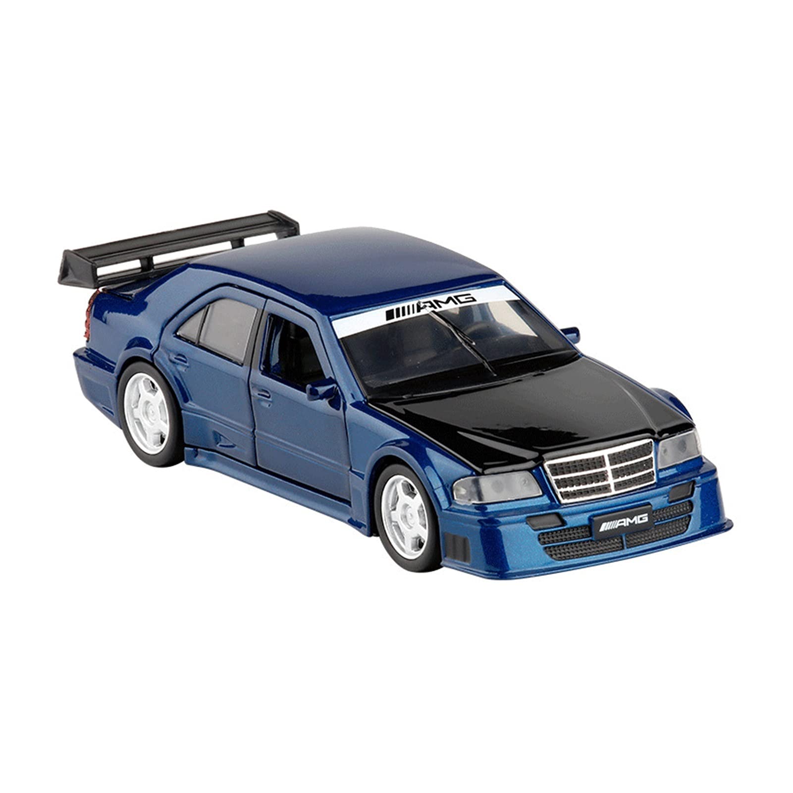 Original factory 1/32 For Tiger Head Ben AMG Alloy Car Model Pull Back Door Toy Simulation C CLASS Sports Car Gift Toy Car (Color : 1)