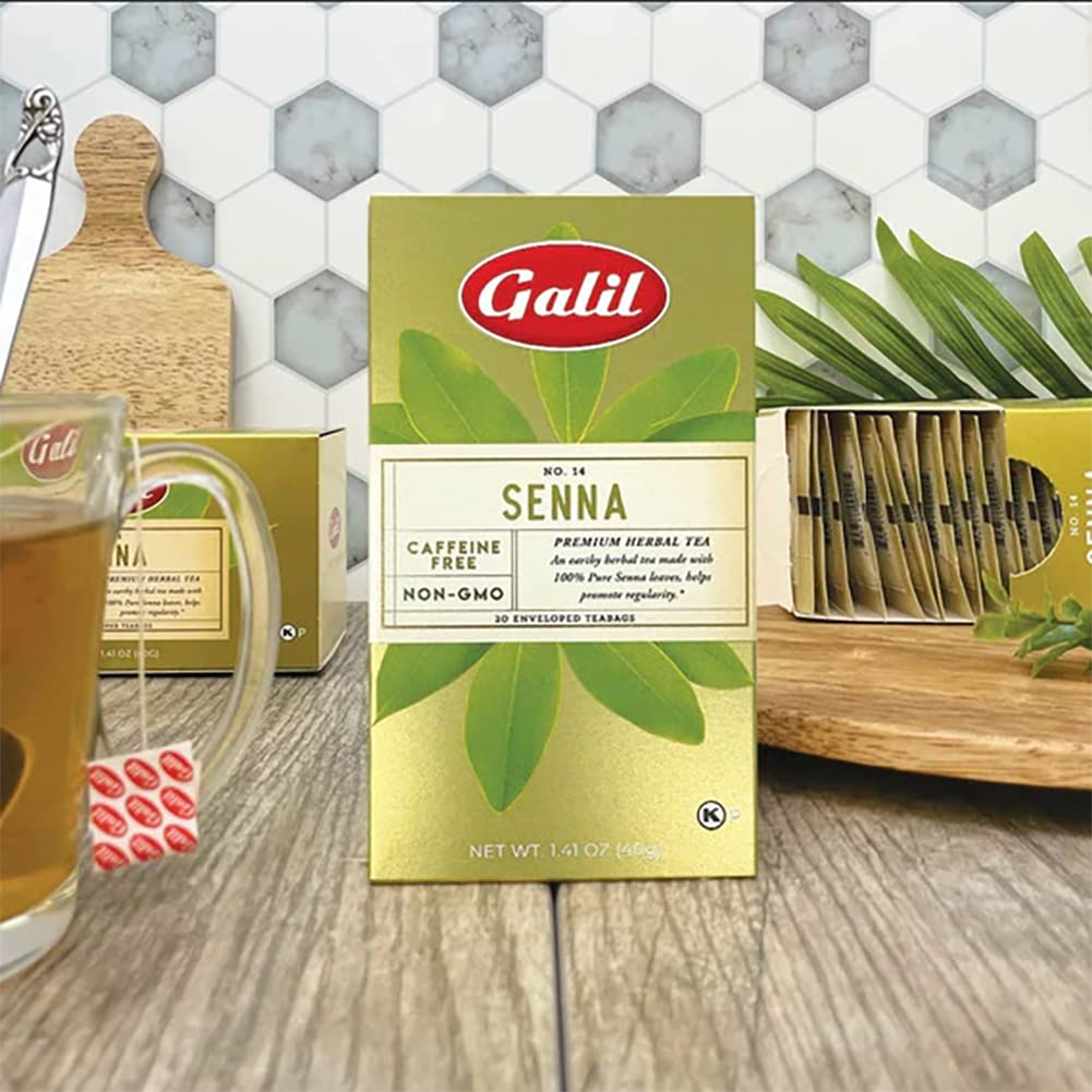 Amazon.com : Galil Senna Tea – Caffeine-Free Herbal Tea, Certified