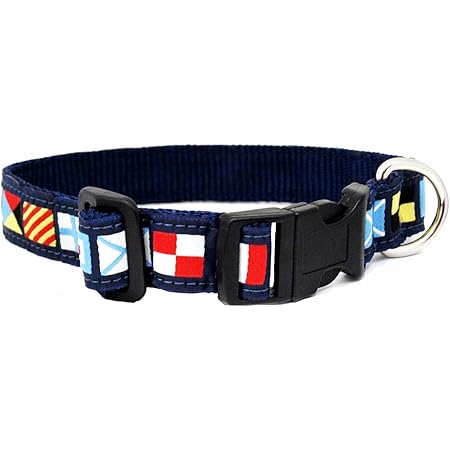 nautical flag dog collar