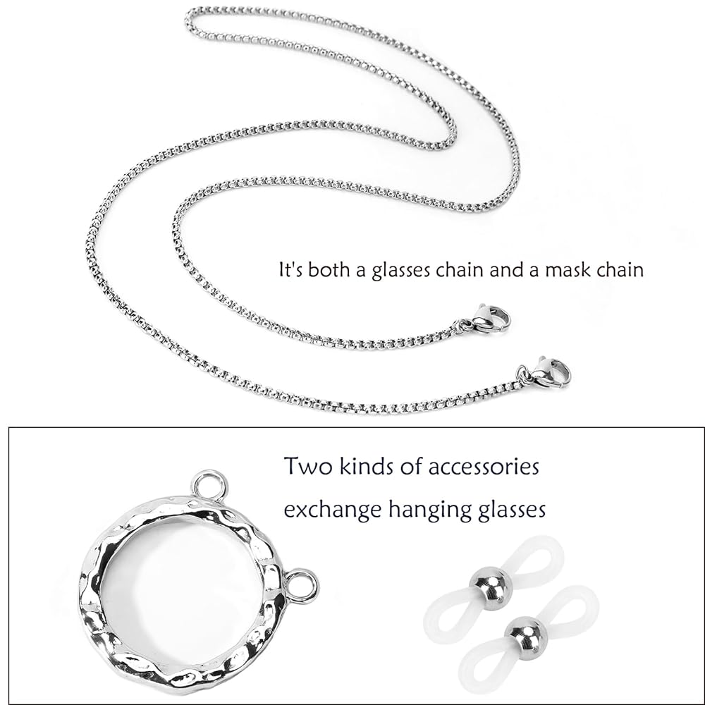 Hongeely Glasses Holder Chain Loop Eyeglasses Necklace for