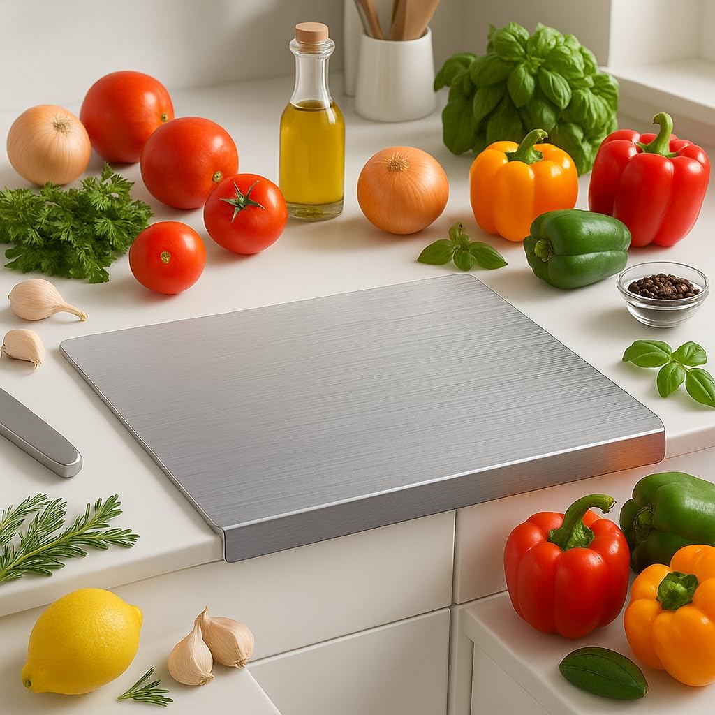 Stainless Steel Cutting Board - Durable & Hygienic -3 Stainless Steel Cutting Board - Durable & Hygienic -3