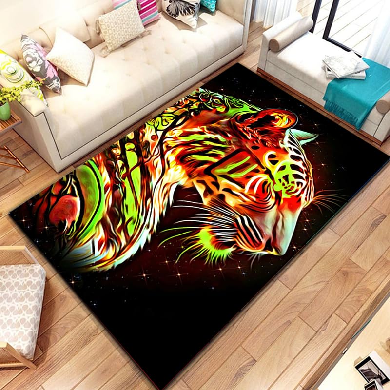 Tapis léopard bête dessin animé antidérapant pour sécuriser le sol de la cuisine