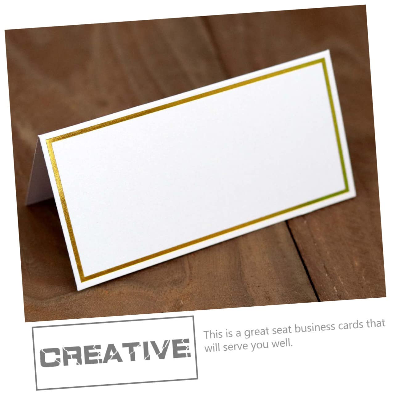 Zerodeko 150pezzi Cartellini Segnaposto Eleganti Per Matrimoni e Feste Bigliettini Decorativi Con Dorato Accessori Per Tavola Per Eventi Speciali e Celebrazioni