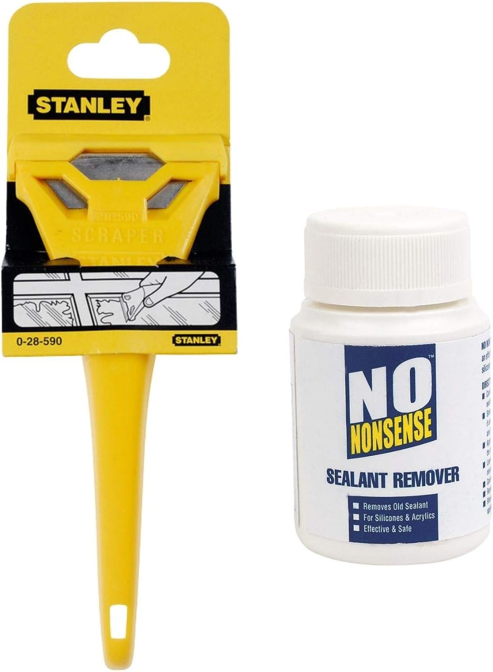 NO NONSENSE SEALANT Remover 100ML & Stanley Scraper Bundle Amazon.co.uk DIY & Tools NO NONSENSE SEALANT Remover 100ML & Stanley Scraper Bundle Amazon.co.uk DIY & Tools