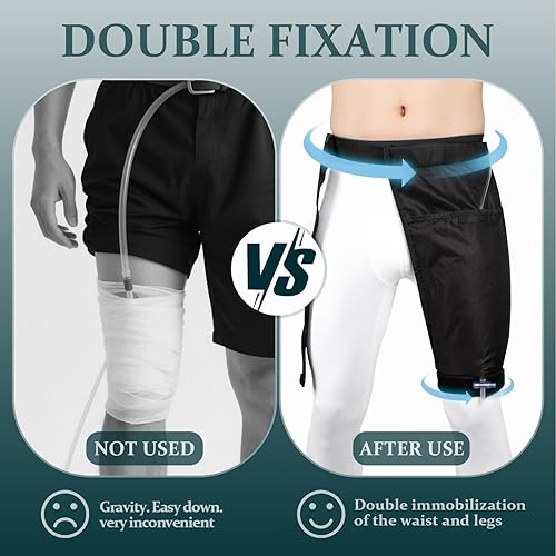 Miniatura 2 de Soporte para bolsa de pierna de catéter con cinturón ajustable, funda portátil para recolección de orina de catéter, bolsa de recolección de orina