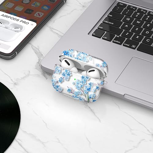 Vista 67 de Maxjoy Funda compatible con AirPods Pro, funda con diseño de vaca clara para mujeres y niñas, bonita funda protectora suave con llavero compatible