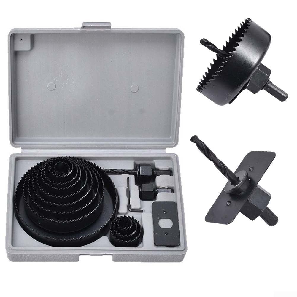 Kit de Coronas Perforadoras 11-18 Piezas, Corte en Pladur y PVC(11pcs)