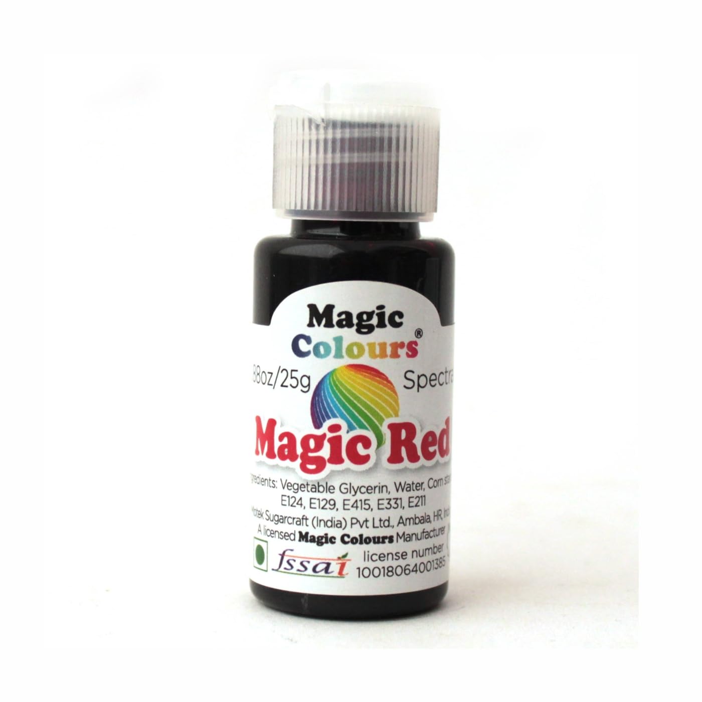 Magic Colours Spectral Gel – Magic Red Edible Gel Food Colour (25g) | Concentrated Food Coloring for Cakes, Icing, Fondant, Baking & Dessert Decoration