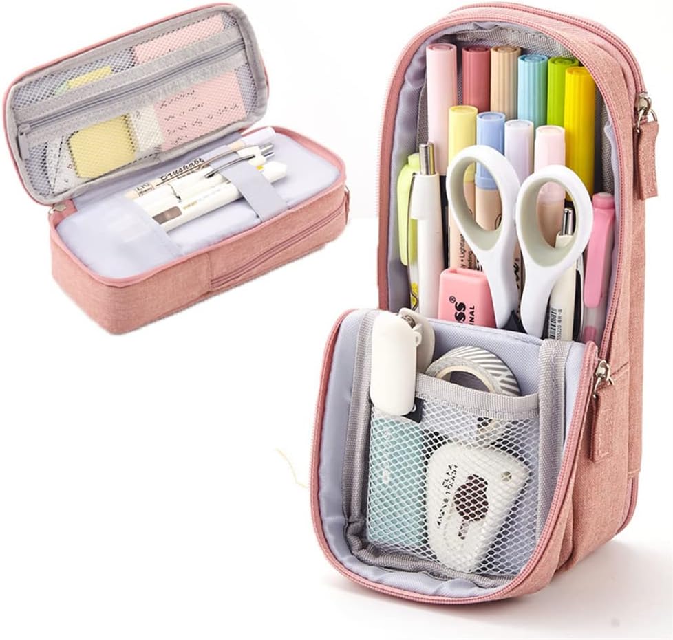 筆箱 シンプル ペンケース おしゃれ ふでばこ 大容量 ぺんけーす かわいい 立つ文具 男の子 女の子 小学生 中学生 高校生 人気 ピンク