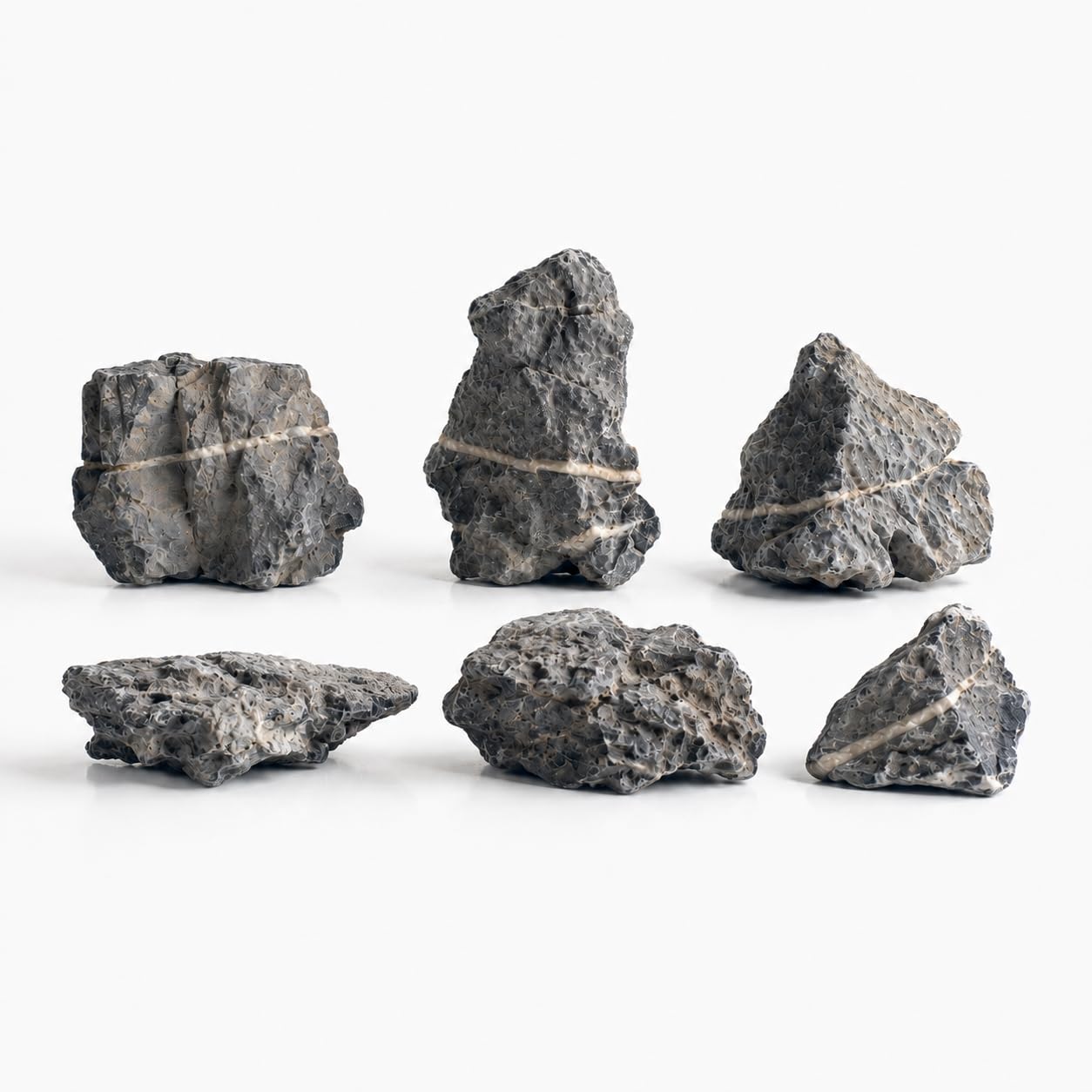 L LIQI Natural Seiryu Stone Aquarium Rocks 5 lb, Hand-Selected 3-6 in Iwagumi Aquascaping Kit for Planted Aquarium, Fish Tank, Terrarium, Paludarium and Bonsai Deco