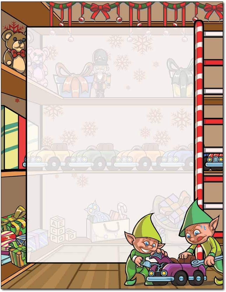 Santa's Workshop Letterhead Laser & Inkjet Printer Paper (100 Pack)
