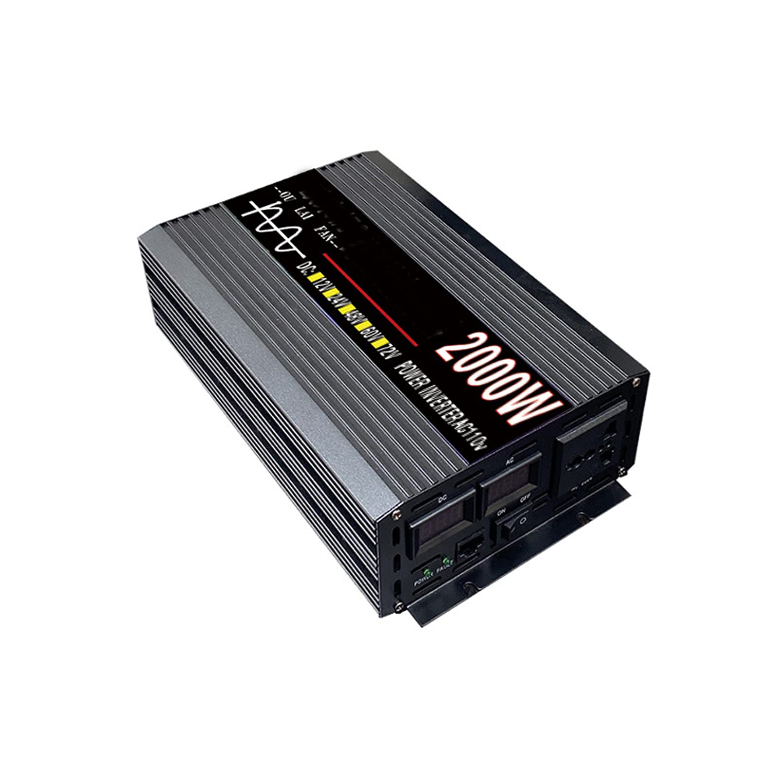Convertisseur 24V à 220V onduleur voiture pure sinus 2000W pour voyage