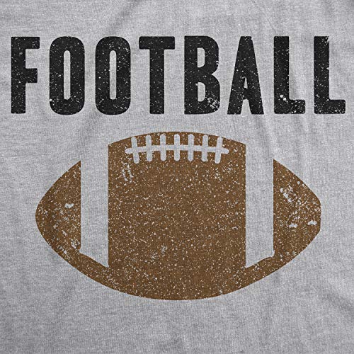 Mens Vintage Football Fantasy Game Day Gift Funny Vintage Graphic Tee for Dad (Light Heather Grey) - XL