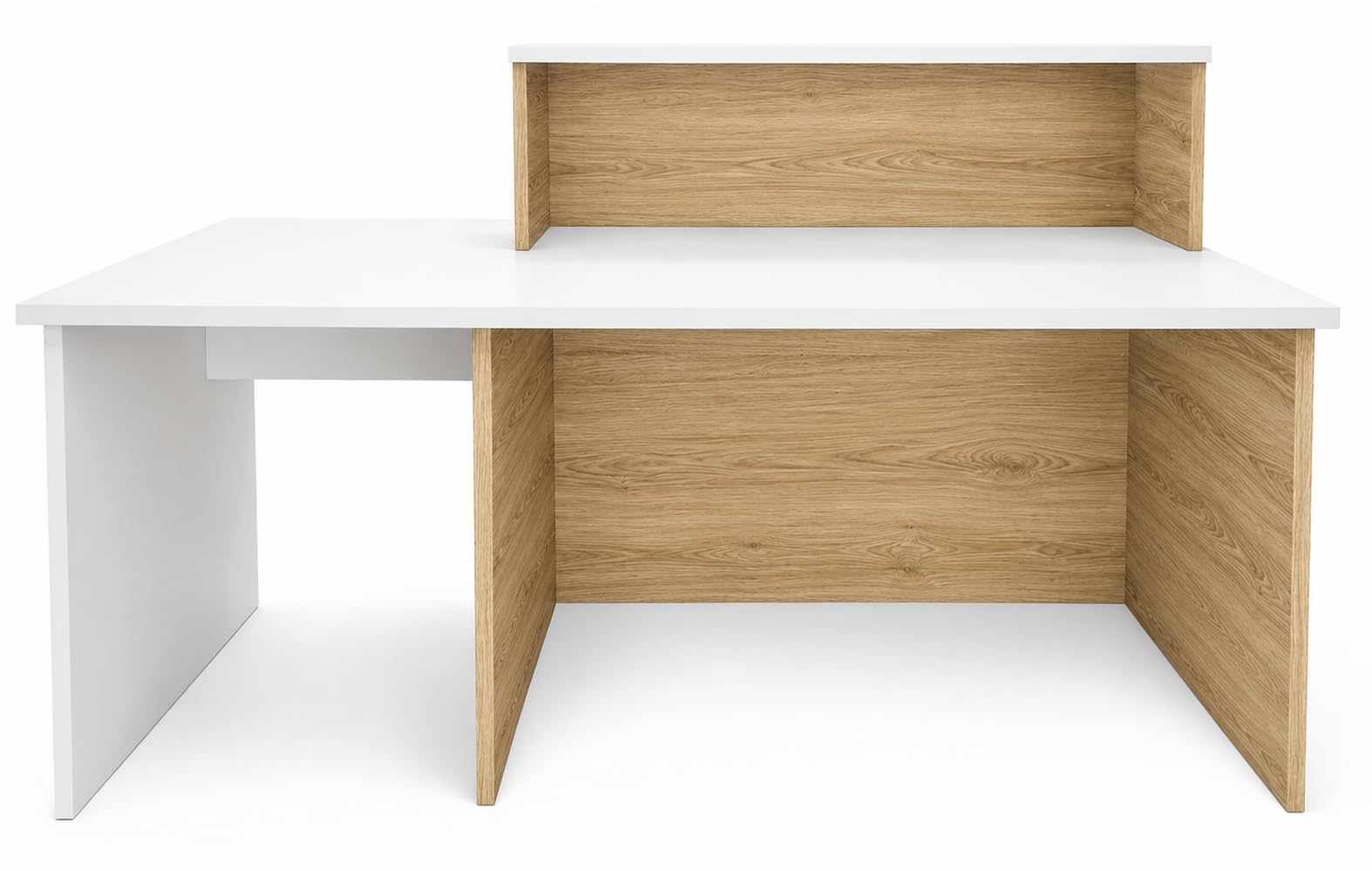 Comptoir de réception Apolo. Comptoir adapté aux handicapés, côté gauche, bureau, magasin, clinique (120 + 60 cm)