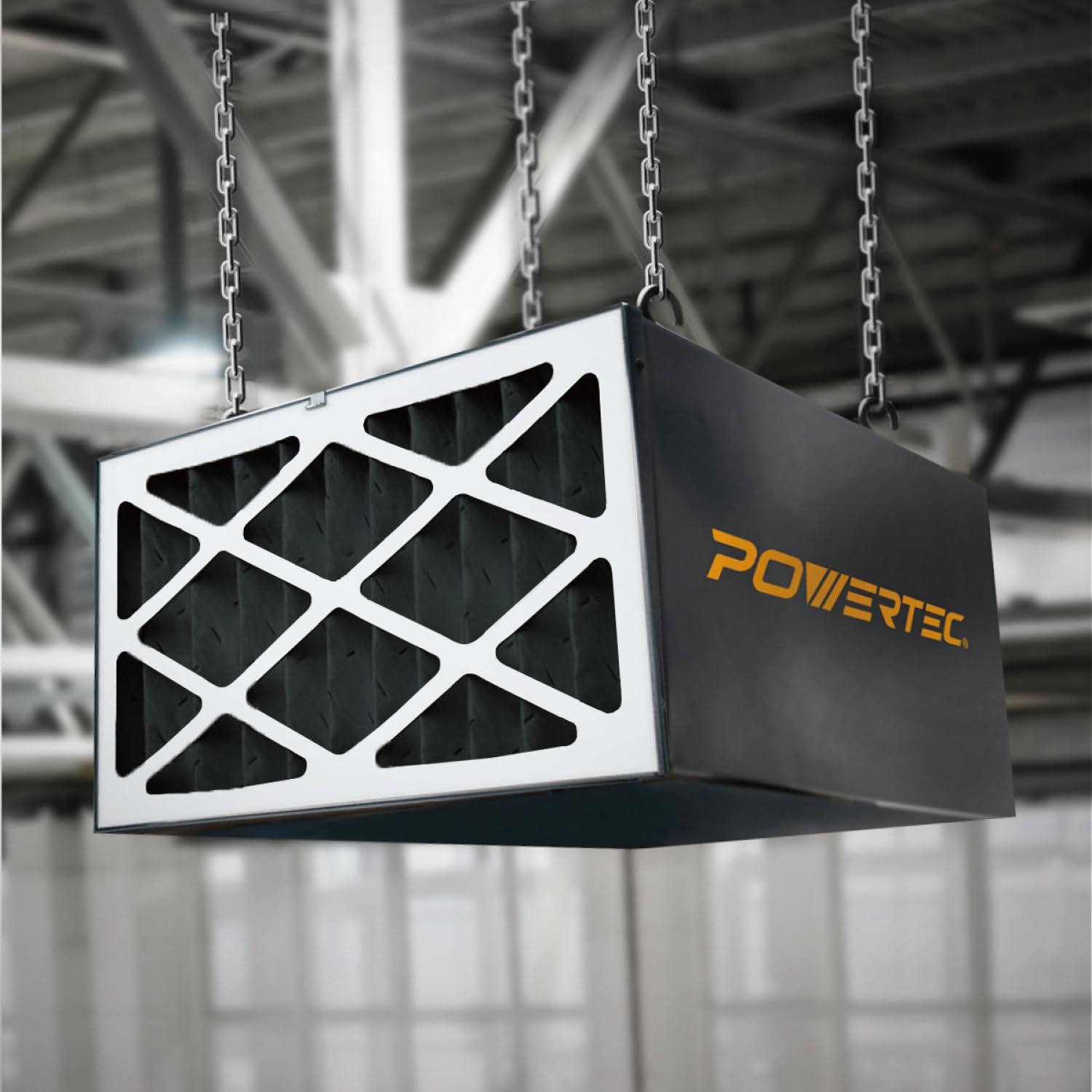 POWERTEC Filtro aria a carbone attivo, filtri aria esterna da 5 micron per WEN 3410, POWERTEC AF4000/AF1004, sistemi di filtrazione dell'aria per officina e garage, ricambio per WEN
