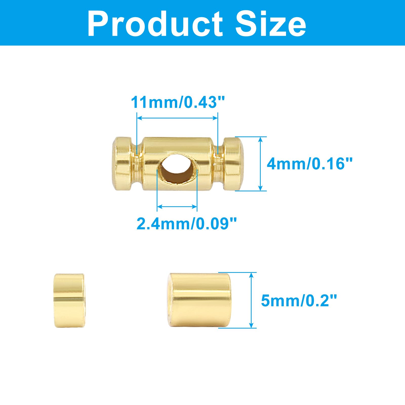 Biaungdo Guitar Roller String Retainers Replacement, Electric Strings Guide Guitar Tree Guide String Clamp Lock Guitar Replacement Part for Electric Guitar, Gold